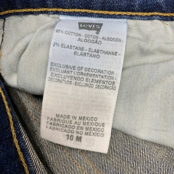 Vintage Levis 515 Boot Cut Womens Jeans Button Flap Pockets Dark Wash Sz 10M NWT - Picture 12 of 12